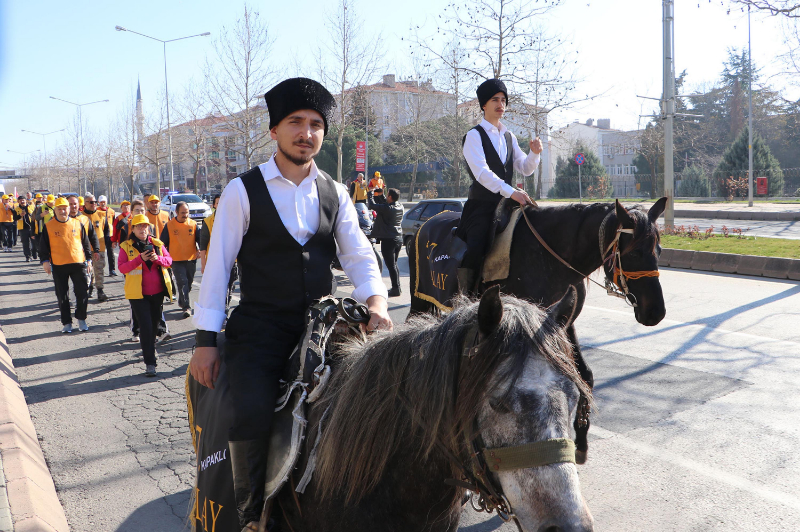 Tekirdağ'dan Çanakkale'ye 57'nci Alay yürüyüşü başladı