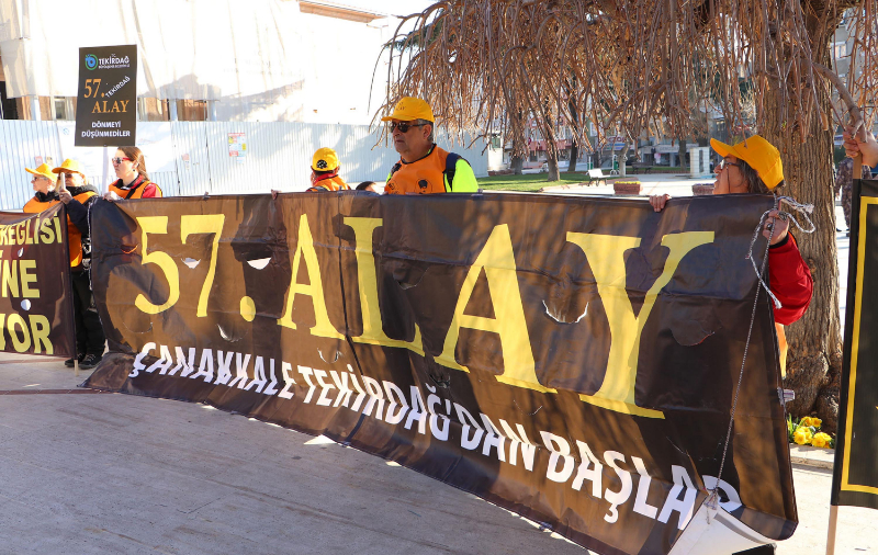 Tekirdağ'dan Çanakkale'ye 57'nci Alay yürüyüşü başladı