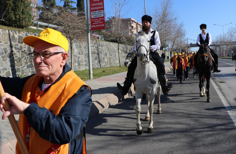 Tekirdağ'dan Çanakkale'ye 57'nci Alay yürüyüşü başladı