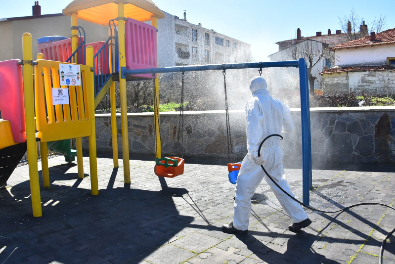 MALKARA'DA 'KORONAVİRÜS' ÖNLEMLERİ BAŞLADI