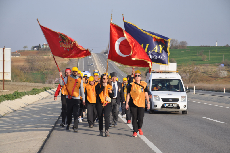 57'nci Alay korteji, Malkara’ya ulaştı