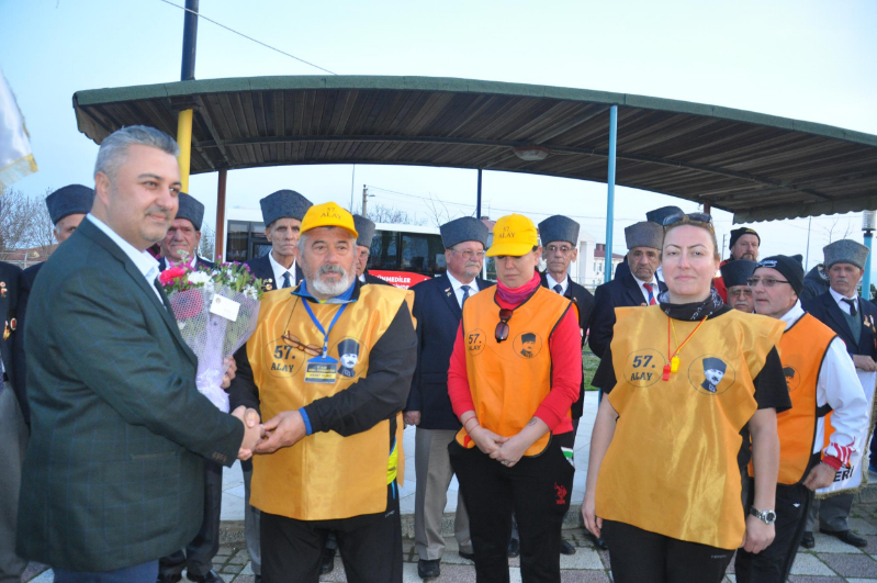 57'nci Alay korteji, Malkara’ya ulaştı