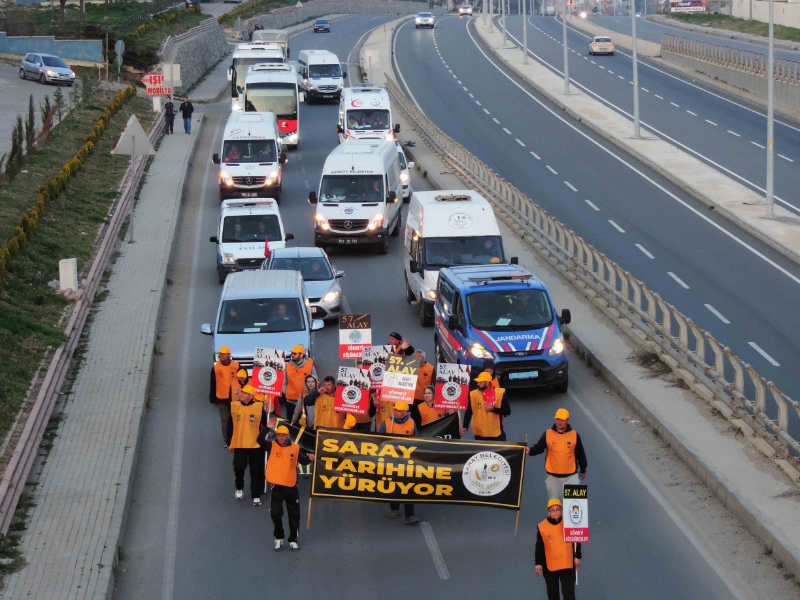 57'nci Alay korteji, Malkara’ya ulaştı