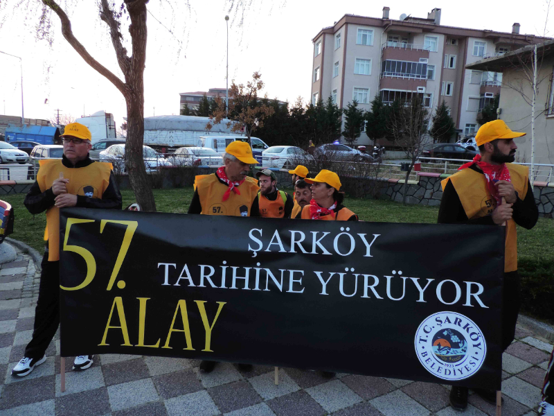 57'nci Alay korteji, Malkara’ya ulaştı