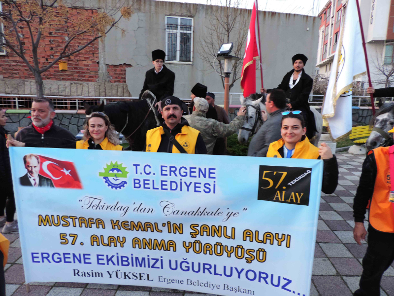 57'nci Alay korteji, Malkara’ya ulaştı