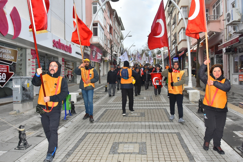 57. Alay Yürüyüş Komitesi Çanakkale'ye Uğurlandı