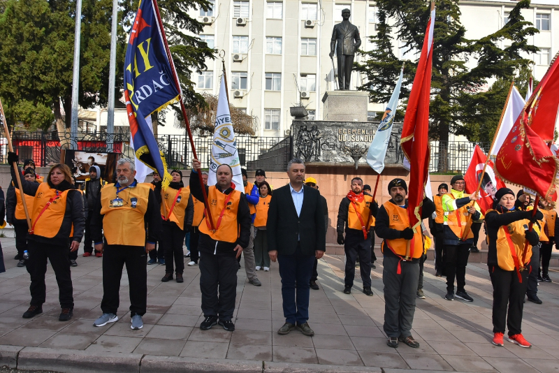57. Alay Yürüyüş Komitesi Çanakkale'ye Uğurlandı
