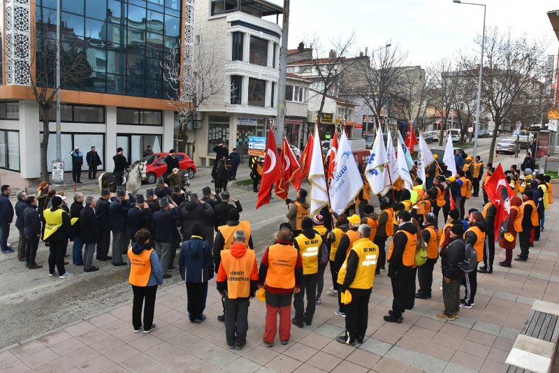 57. Alay Yürüyüş Komitesi Çanakkale'ye Uğurlandı