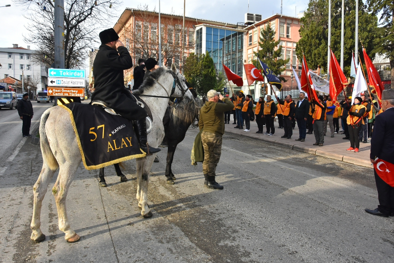 57. Alay Yürüyüş Komitesi Çanakkale'ye Uğurlandı