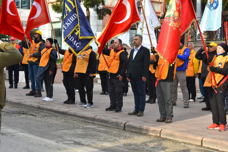 57. Alay Yürüyüş Komitesi Çanakkale'ye Uğurlandı