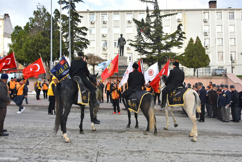 57. Alay Yürüyüş Komitesi Çanakkale'ye Uğurlandı