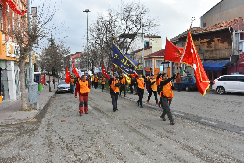57. Alay Yürüyüş Komitesi Çanakkale'ye Uğurlandı