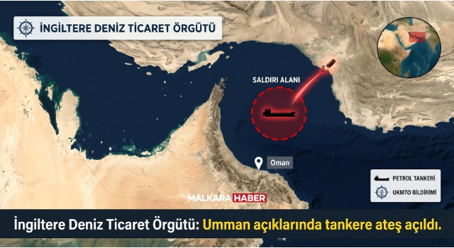 İngiltere Deniz Ticaret Örgütü: Umman açıklarında tankere ateş açıldı