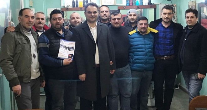 ESNAF VE SANATKARLAR ODASI BAŞKAN ADAYI UĞUR ŞİMŞEK VE EKİBİ, ESNAF GEZİLERİNDE