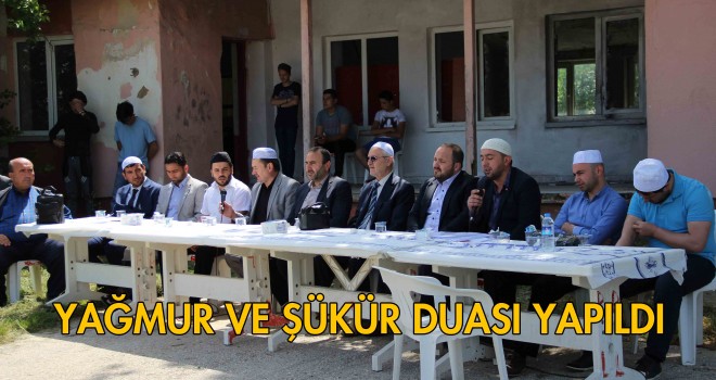 Malkara'da Yağmur ve Şükür Duası Yapıldı