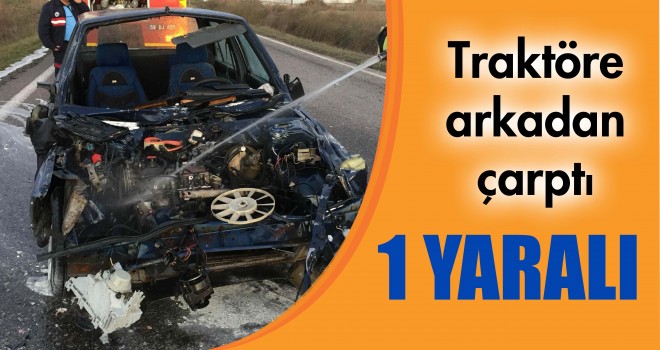 Malkara’da Trafik Kazası; 1 Yaralı