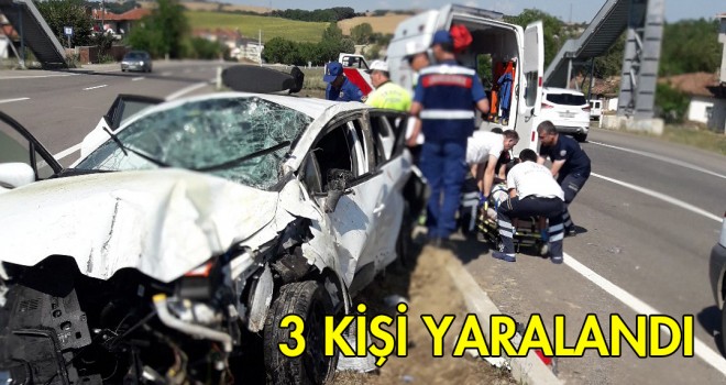 Malkara’da Trafik Kazası; 3 Yaralı