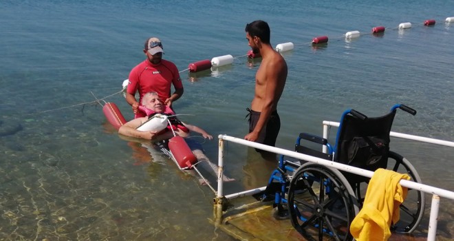 Engelsiz Plajı’na İlgi Artıyor