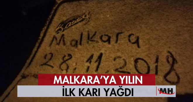 Malkara’ya Yılın İlk Karı Yağdı