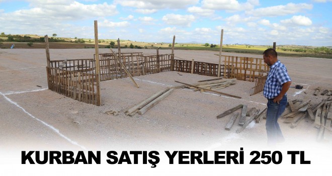 Kurban Satış Yerleri Hazırlanıyor