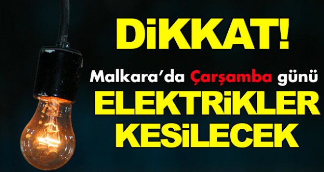 Malkara'da Elektrik Kesintisi