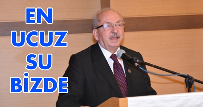 BÜYÜKŞEHİR OLARAK EN UCUZ SU BİZDE