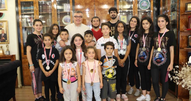 Kırklarelili Muaythai Sporcuları’ndan Kesimoğlu’na Ziyaret