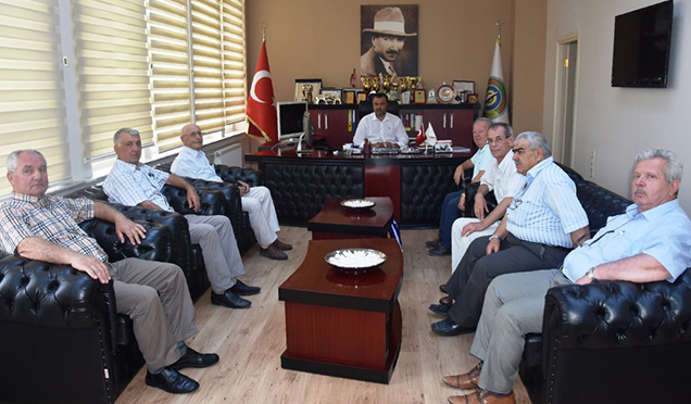 Gazilerden Belediye Başkanı Yurdakul’a Ziyaret