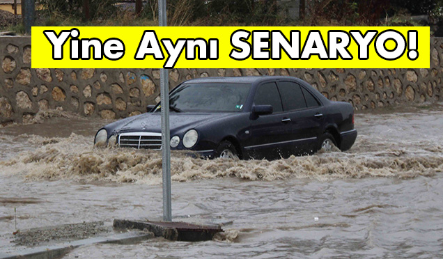 Malkara'da 1 Saat Yağan Yağmur Hayatı Olumsuz Etkiledi