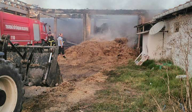 YÖRGÜÇ MAHALLESİNDE YANGIN!