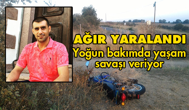 Virajı Alamayan Motosiklet Tarlaya Savruldu, 1 Kişi Ağır Yaralandı