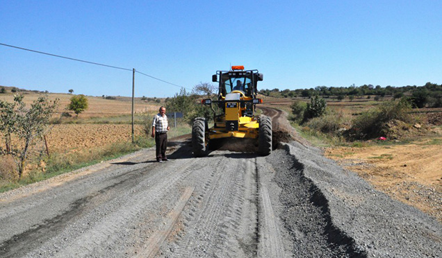 Ballı - Müstecep Yol Yapım Çalışması Başladı