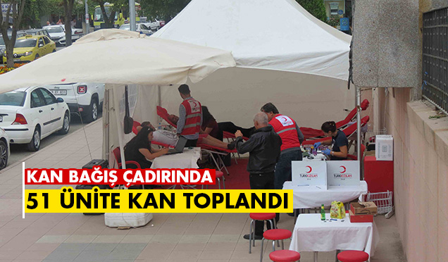 Kan Bağış Çadırı Kuruldu
