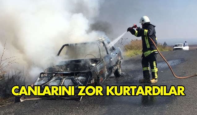 Seyir Haline Yanan Araç Küle Döndü