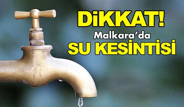 Dikkat! Malkara'da su kesintisi