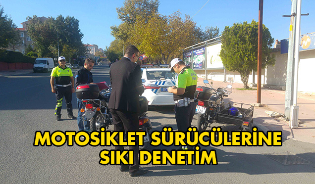 Polisten Motosiklet Denetimi