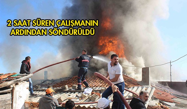 4 EV YANARAK KÜL OLDU