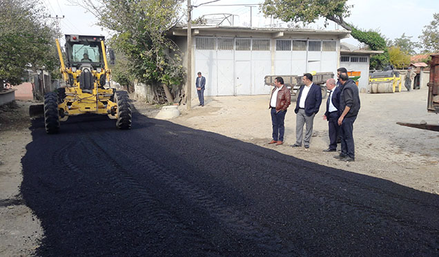 Başkan Yurdakul, Sıcak Asfalt Çalışmalarını İnceledi