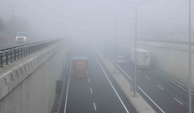 Malkara’da Yoğun Sis Etkili Oldu