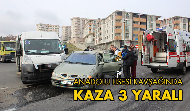 MALKARA TRAFİK KAZASI 3 YARALI