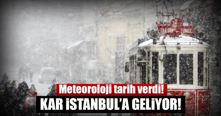 Meteoroloji İstanbul için tarih verdi