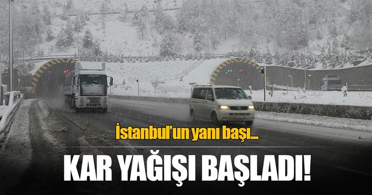 Bolu'da kar yağışı başladı!