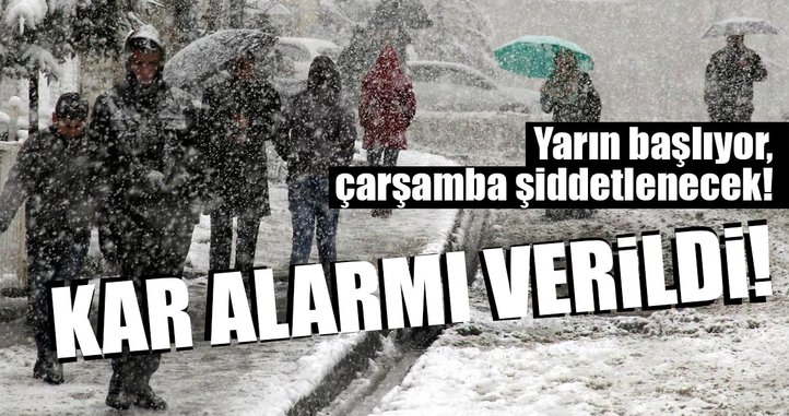 Meteoroloji'den son dakika hava durumu uyarısı yapıldı! Kar yağışı başlıyor