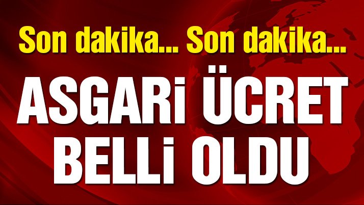 Son dakika… 2018 asgari ücret zammı belli oldu