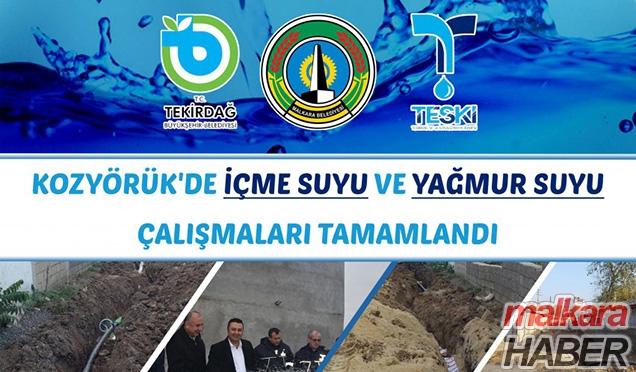 Kozyörük Mahallemizde İçme Suyu ve Yağmur Suyu Çalışmaları Tamamlandı