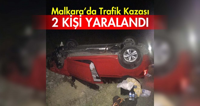 Takla Atan Otomobil’den Yaralı Olarak Kurtuldular