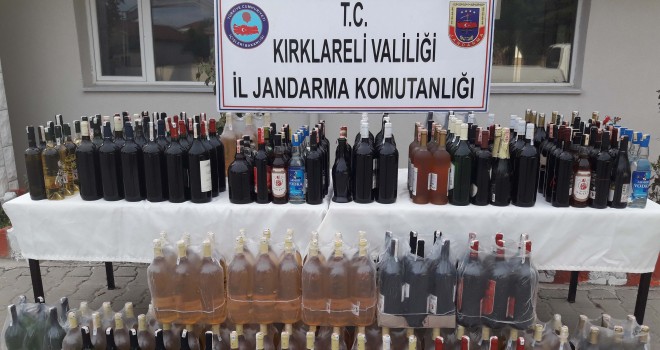 323 LİTRE SAHTE İÇKİ ELE GEÇİRİLDİ