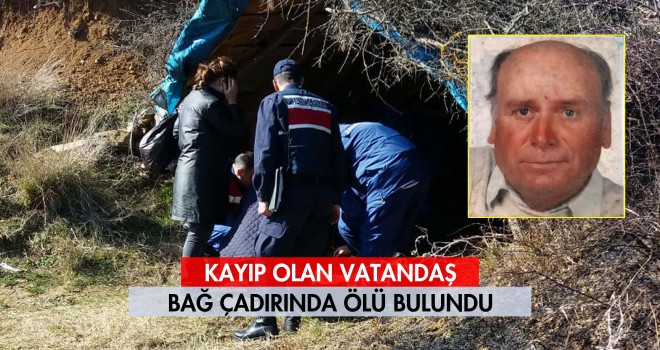 Bağ Çadırında Ölü Bulundu