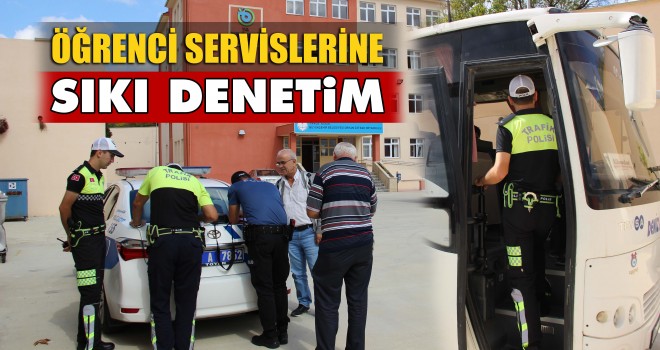 Polis, Okul Servislerini Denetledi