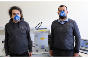 Kırklareli Üniversitesi'nde çok kullanımlı maske üretimi